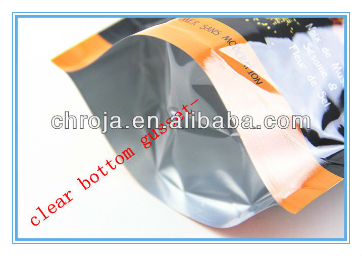 3 Layers CMYK Gravures Printed Laminated Stand Up Food Packaging Bag