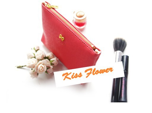 Korea Style Sweet Bow Design Zipper Cosmetic Bag 5 Color Make Up