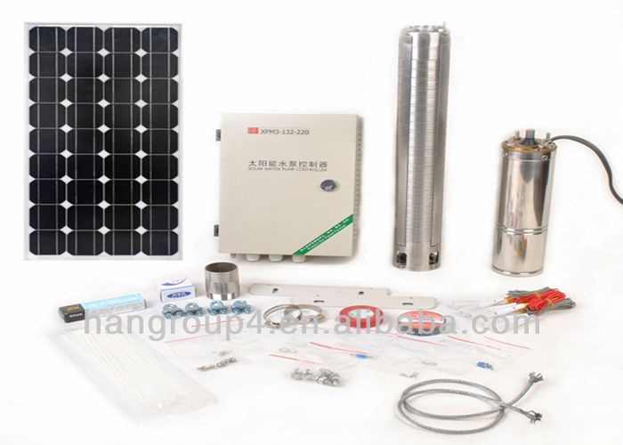 Full stainless steel high flow solar water pump for pond