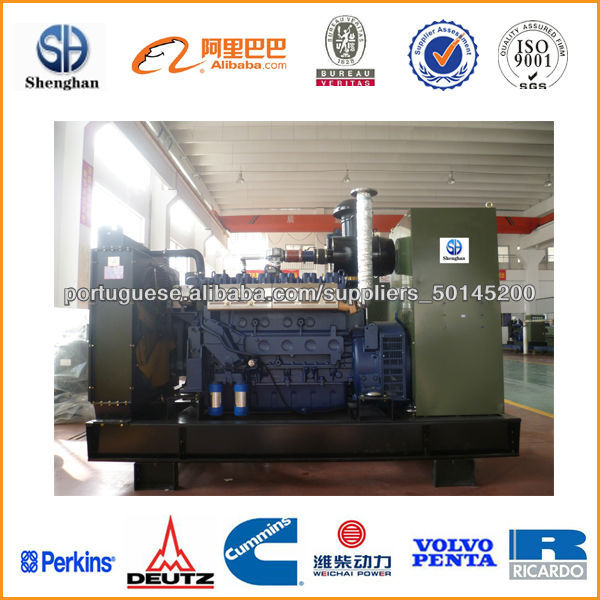 Amigável equipamento gerador diesel marítimo certificado BV Weichai marca shenghan ambiente verde