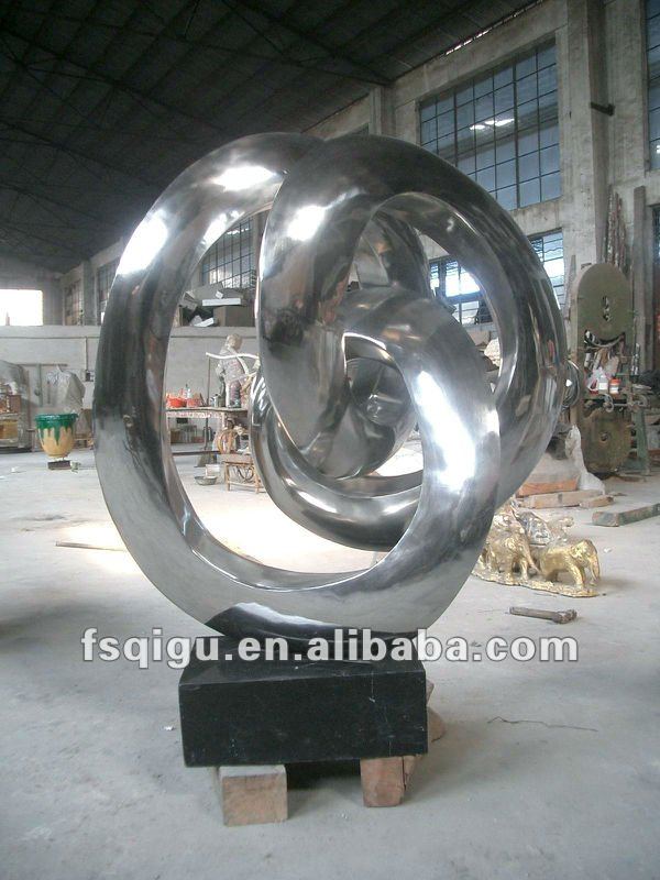 純粋な手作りインテリア304型ステンレス鋼抽象彫刻仕入れ・メーカー・工場