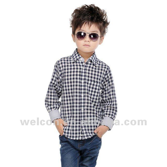 男の子に着せている最も最近の方法設計ブランドの男の子はcasaulの豪華な男の子のワイシャツに服を着せる仕入れ・メーカー・工場