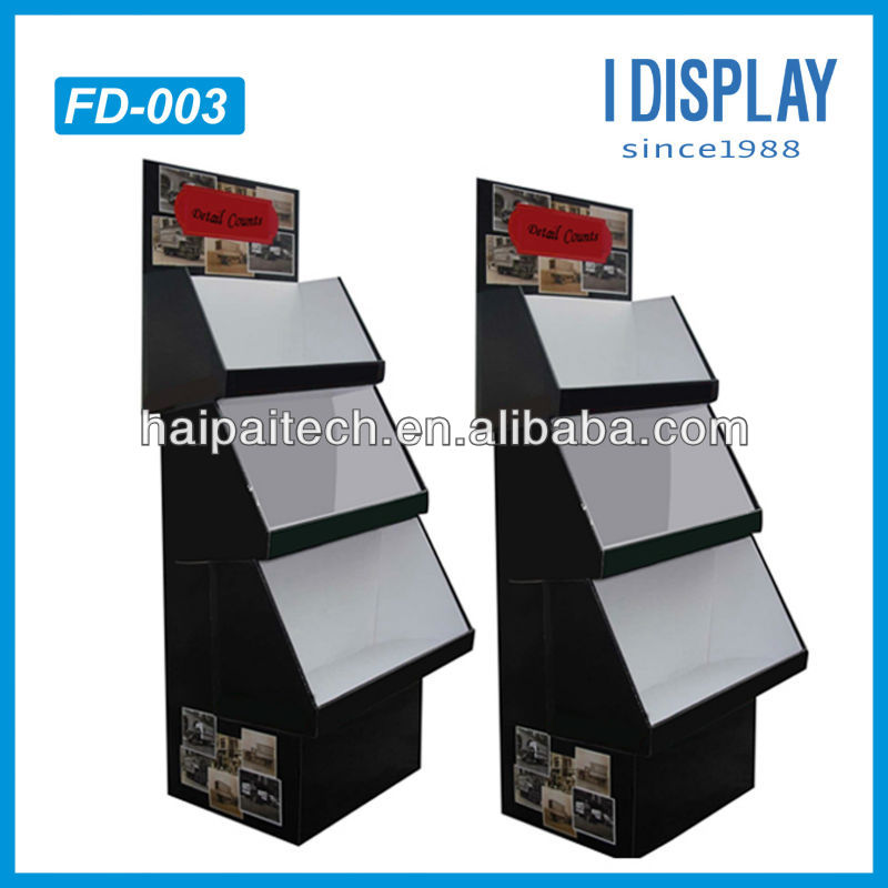 Retail cardboard floor displays for chewing gum display