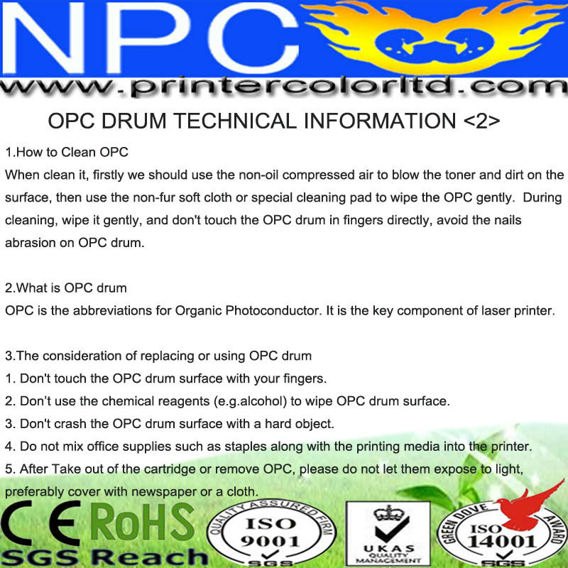 OPC DRUM TECHNICAL INFORMATION  2