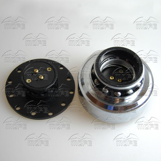 Universal MOMO Steering Wheel Quick Release Hub Kit With Button Black Blue DSC_0068