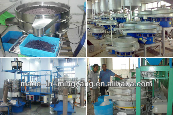 self-cleaning circular sieving machine for desiccated coconut made in MingYang