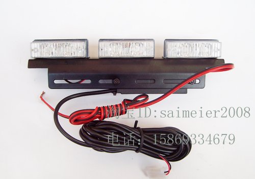 FREE SHIPPING Super Bright 4*6 LED Car Strobe Light High Power WHITE