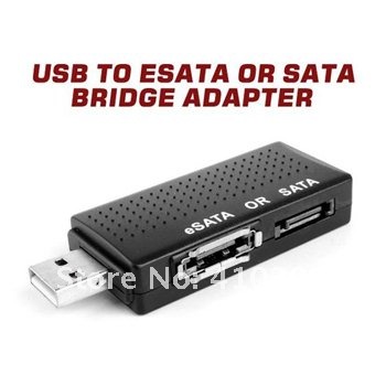 100 x USB 2.0 to eSATA or SATA Serial ATA Bridge Adapter Converter