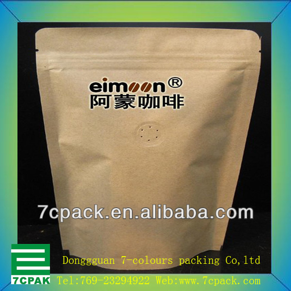 kraft paper tea bag/fast food kraft paper bag/kraft paper bag for snacks