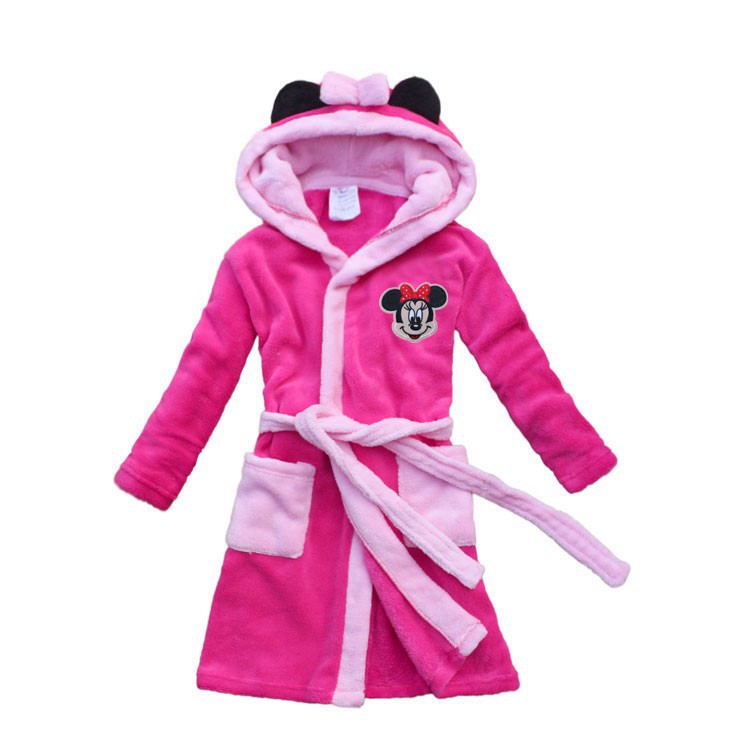 new 2015 female child robe cartoon child bathrobe ...