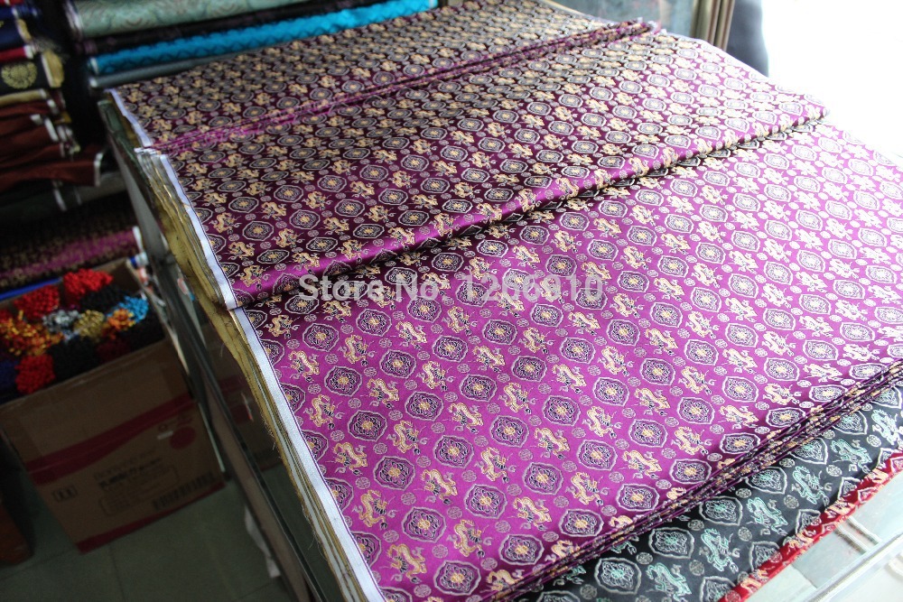 chinese silk brocade woven damask damask fabric ch...