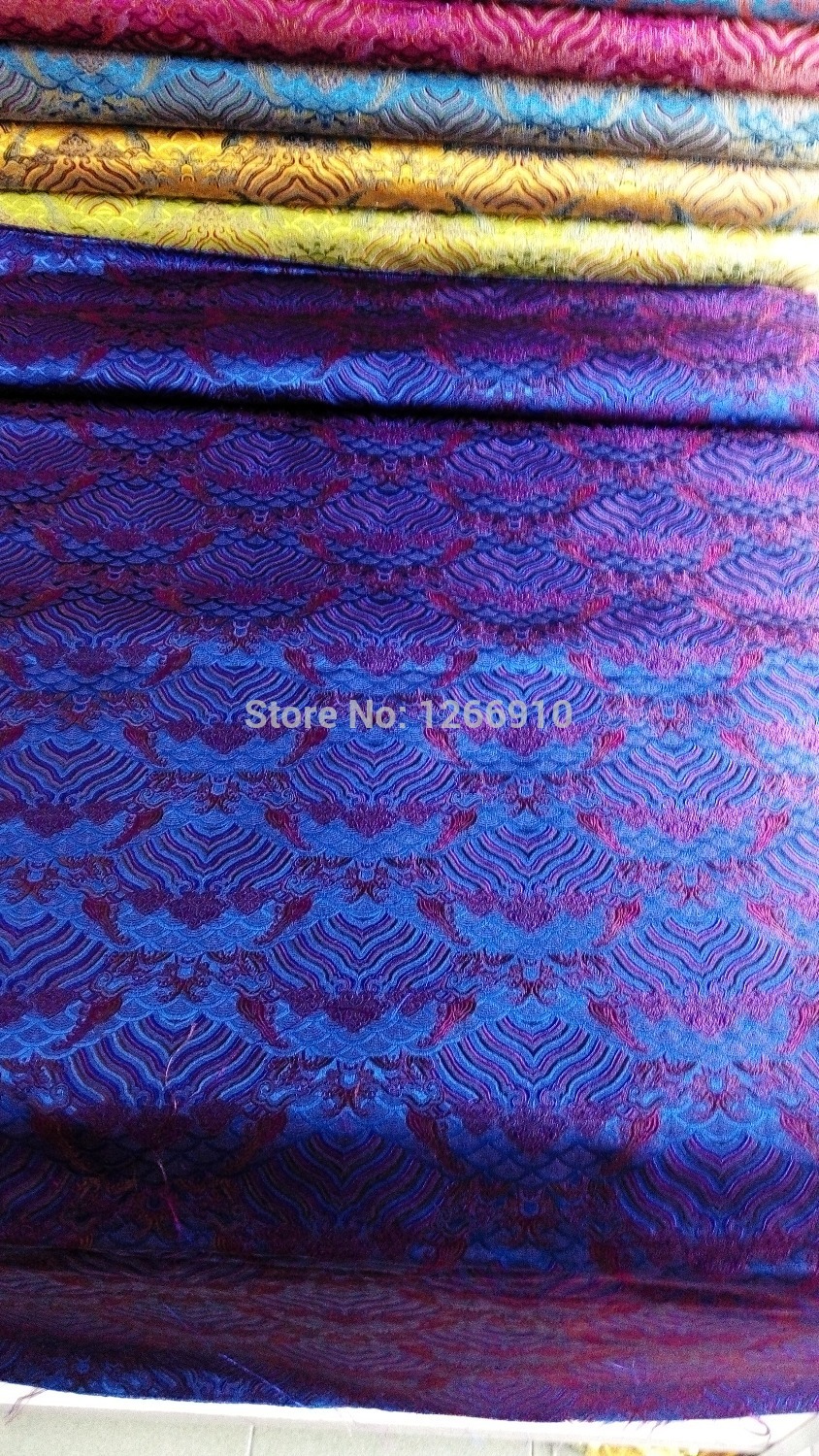 chinese silk brocade fabric cheongsam cushion wav...