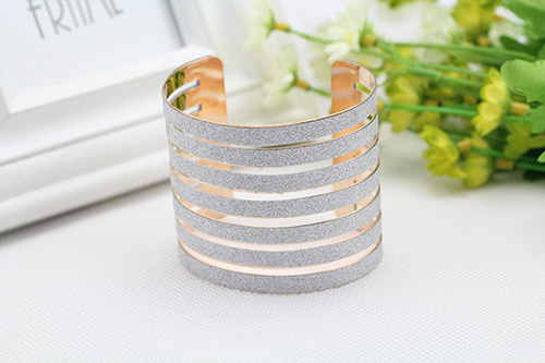 4pcs/lot 2016 Summer New Women Crossband Shape Opening Hollow Out Bracelet Platinum Plated Bangles JYMB-07078443