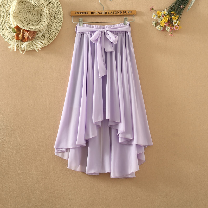 Promotion! 2015 New fashion Bow Bohemia Chiffon Sk...