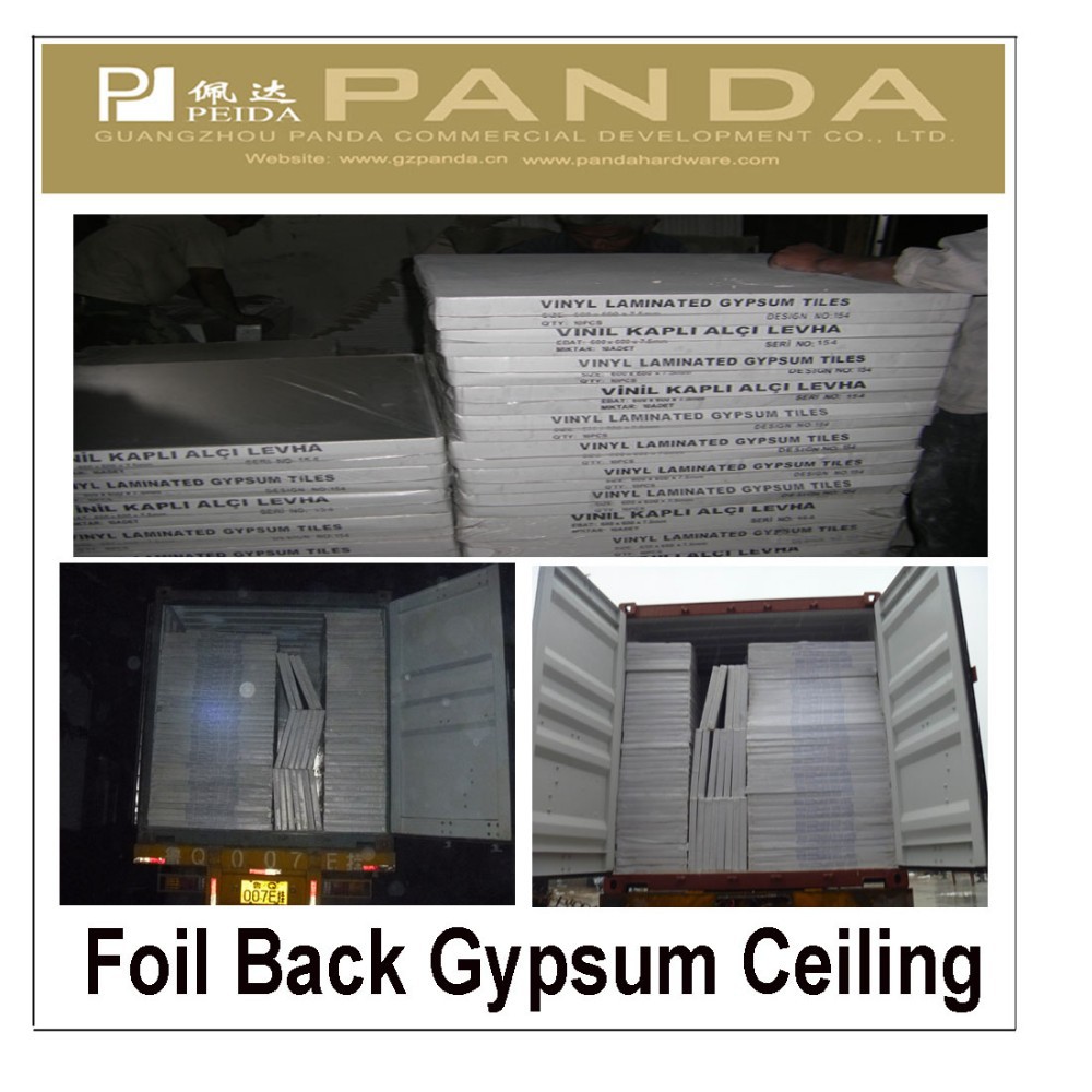 Vinilo de yeso falso techo azulejos de color del artículo-Azulejos de