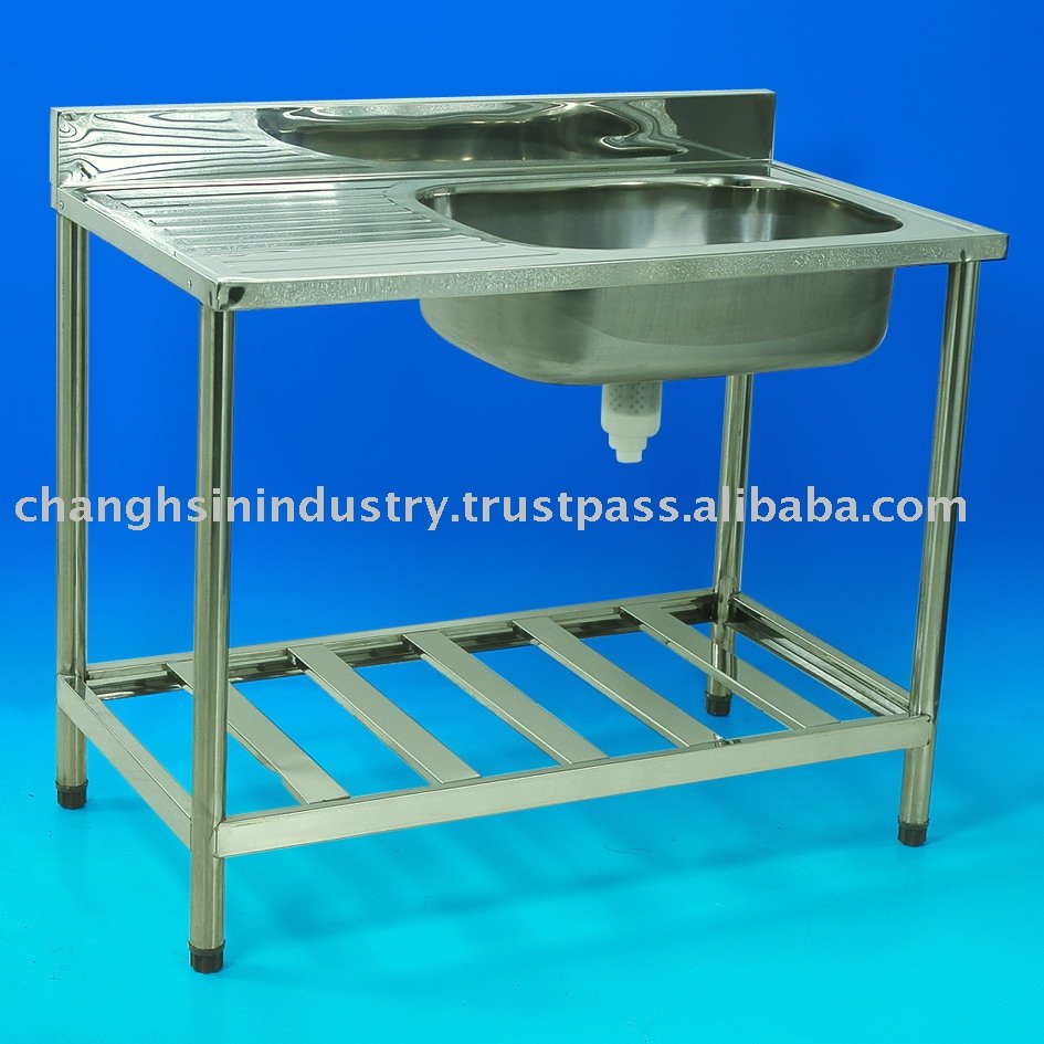 Stainless Steel Single Sink Bench - Buy Stainless Steel Sink Bench ...