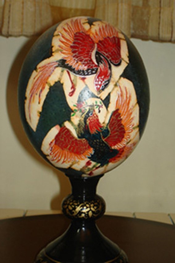 Decorated Ostrich Eggs