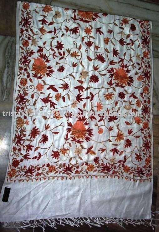 Hand Embroidery Shawls Kashmiri shawls Pashmina shawls