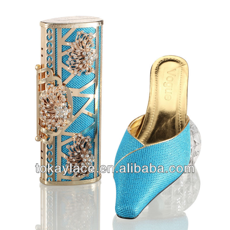 turkey blue ladies fashion shoes and bags to match, View ladies ...