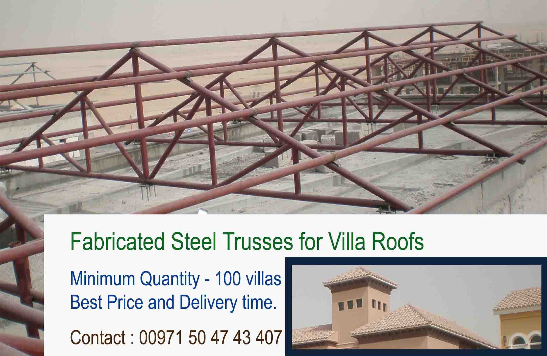 How+to+Build+Metal+Trusses Steel Trusses For Villa Roofs At Dubai 