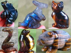 Gemstone Animal Carvings