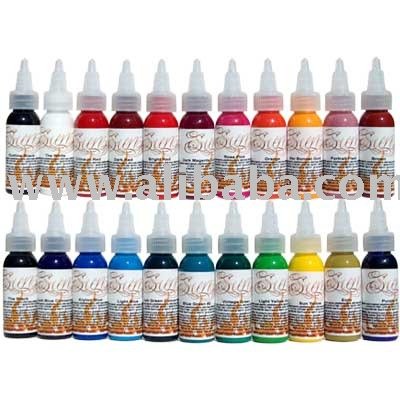 See larger image Sun Tattoo Ink 22 Color Set