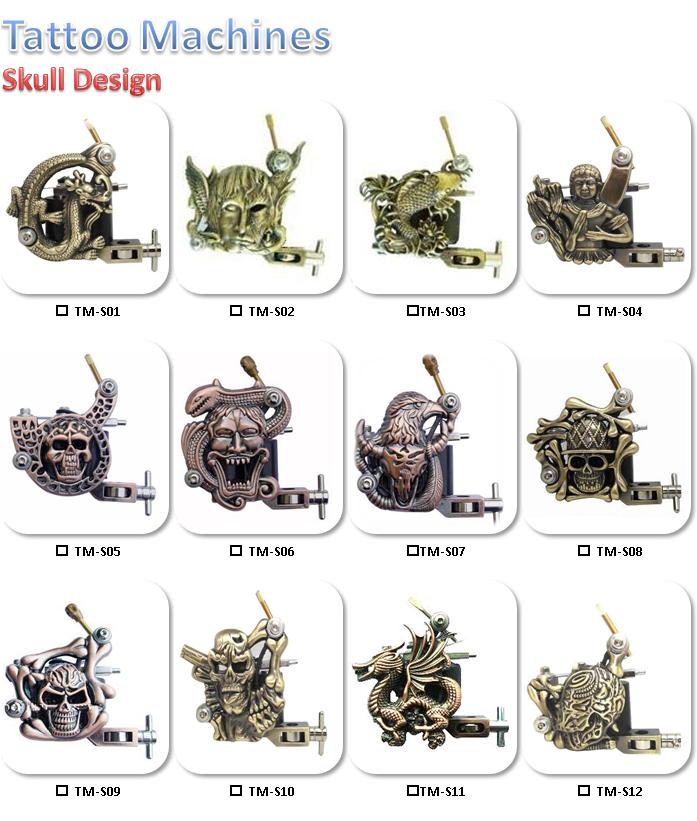 Skull Tattoo Gun. Tattoo Machine-Skull