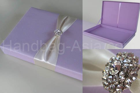 Silk Invitation Boxes Thai Silk Boxes Favor Boxes Jewelry Boxes wedding card