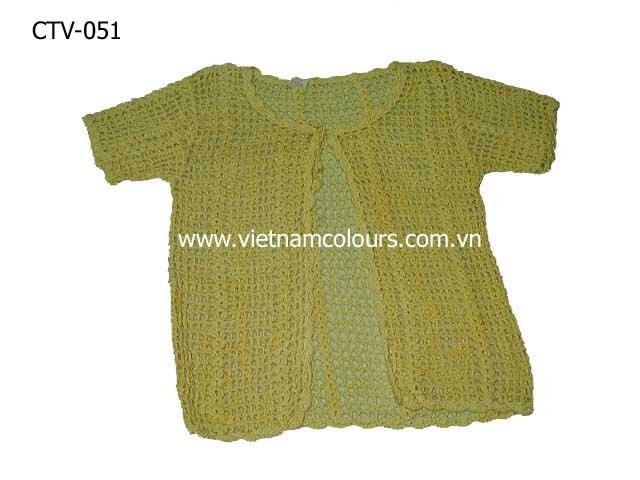 China Short Sleeve Crochet Pullover, China Short Sleeve Crochet