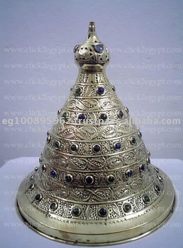 Shiney Jeweled Brass Handmade Art Table Lamp Shade