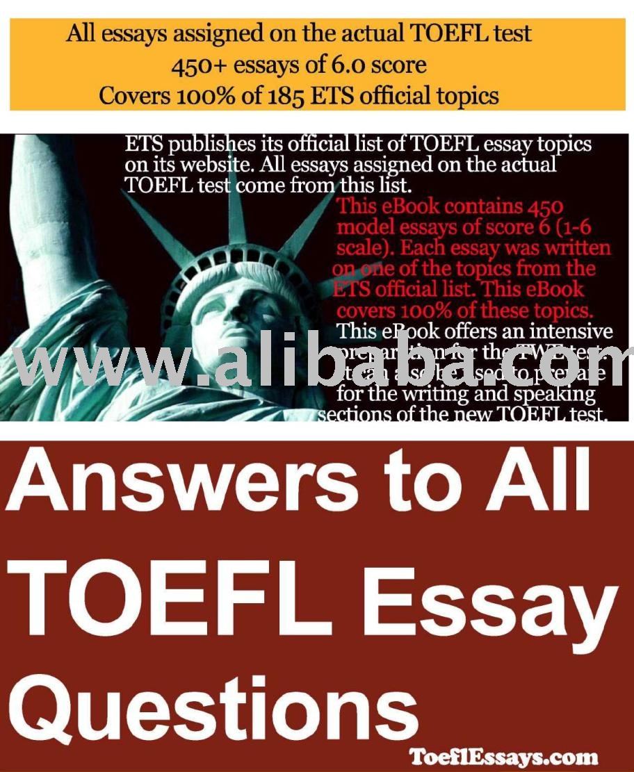 toefl essay writing topics answers