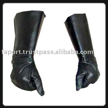 leather gloves for men. Long leather gloves, gay