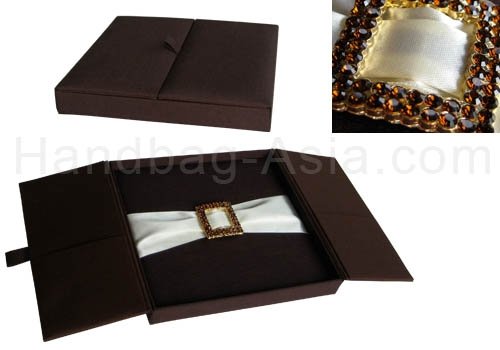 Wedding Invitation Boxes Thai Silk Invitation Boxes Silk Folder