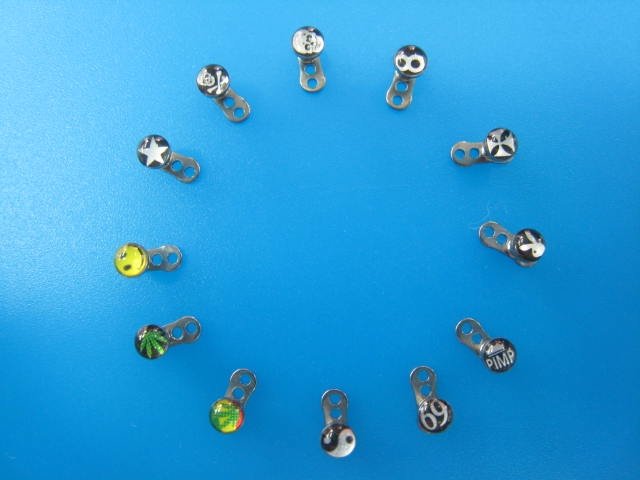 See larger image: body piercing jewelery dermal anchor. Add to My Favorites