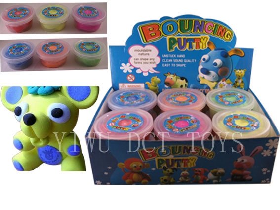 boing puttycotton claythinking puttybouncing claymoulding clay jumping 