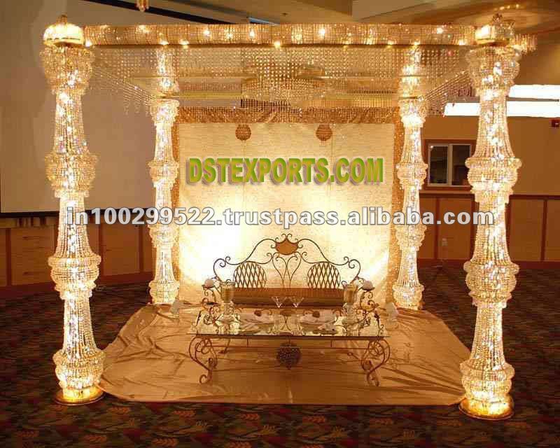 See larger image INDIAN WEDDING CRYSTAL DECORATIONS MANDAP 1