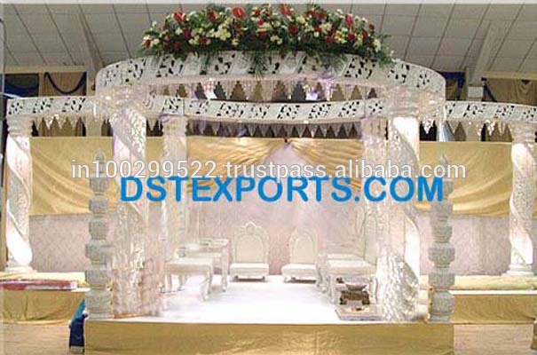 See larger image WEDDING FIBER CARVED CRYSTAL MANDAP