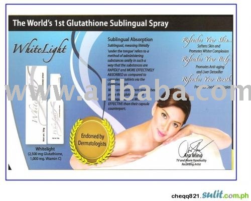 glutathione before and after. white light glutathione