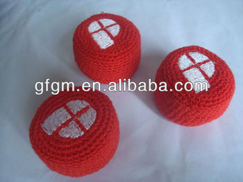 promotion knitted hacky sack, View custom hac