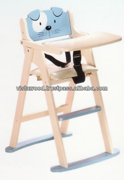 Wooden High Chair  Babies on Babies Chairs On Baby Furniture Chair Wooden Chair Blue Color Chair