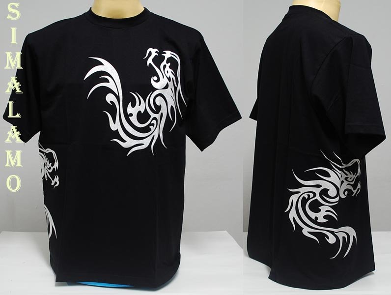 See larger image: TRIBAL TATTOO ART DRAGON VAMPIRE DEMON TATTOO SKULL PUNK ROCK HEAVY METAL T-SHIRT Paypal ok. Add to My Favorites. Add to My Favorites