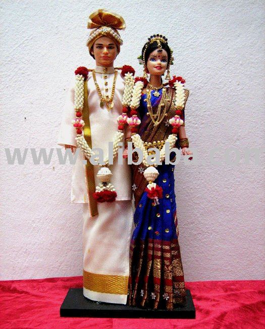 See larger image INDIAN WEDDING COUPLE DOLLS Add to My Favorites