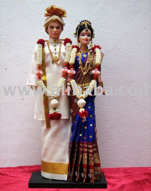 See larger image INDIAN WEDDING COUPLE DOLLS