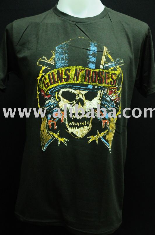 Guns n Roses skull street wear rock punk anarchy USA music cotton S M L XL