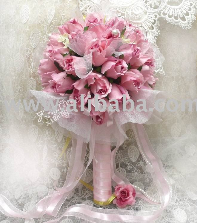 See larger image wedding bouquetrose pinkbig
