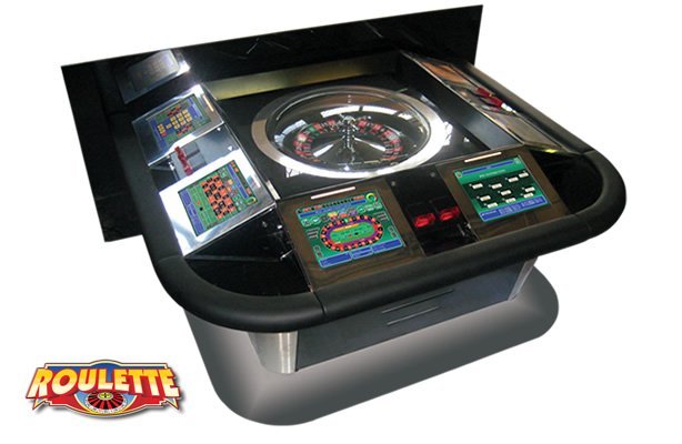 Electronic roulette table
