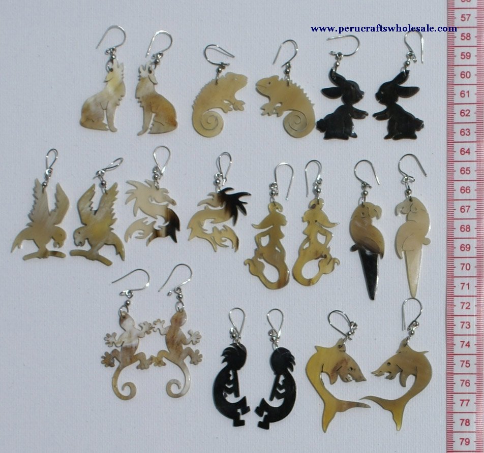 Animal Design Earrings Tribal