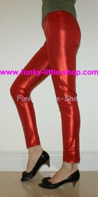 Shiny wet look leggings tight pants over 30 colours
