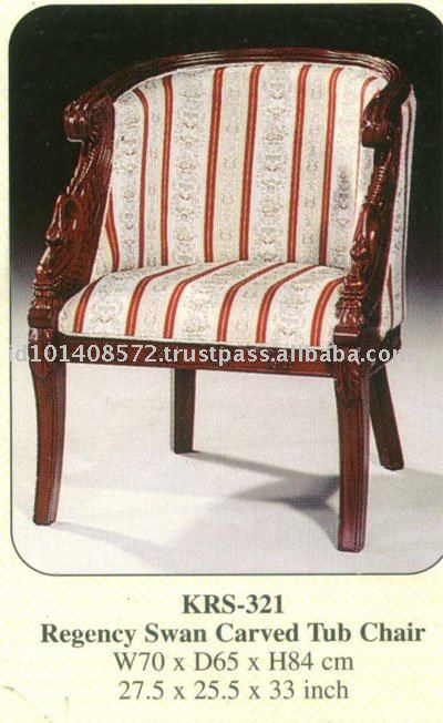 Carved Chair on Regency Swan Carved Tub Chair Mahogany Indoor Furniture  Products  Buy