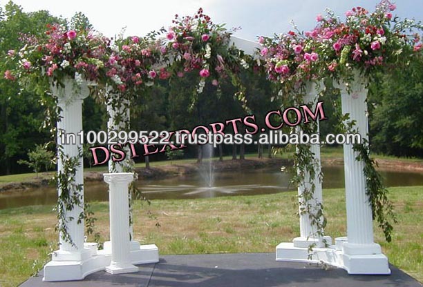 See larger image WEDDING OUT DOOR DECORATION WITH PILLARS